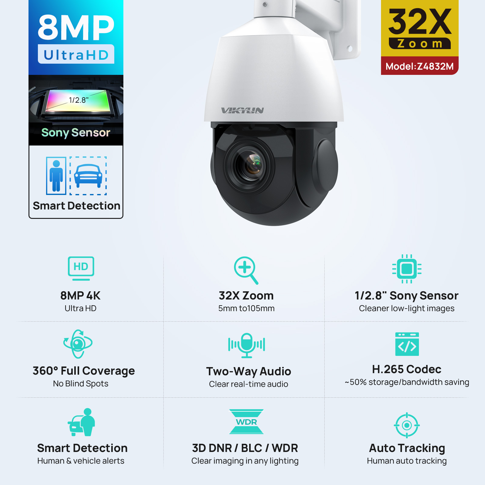 Humidity Dome Kit - كاميرا مراقبة أمنية فيكيلين 4K بدقة