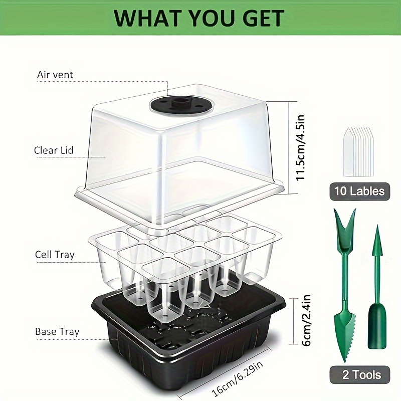 مجموعة بدء زراعة الشتلات - 1/2 - مراجعة Humidity Dome Kit وسعره